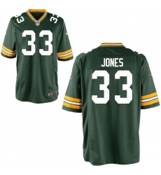 Nike Packers #33 Aaron Jones Home Mens Green Elite NFL Jersey