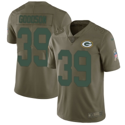 Nike Packers #39 Demetri Goodson Olive Mens Stitched NFL Limited 2017 Salute To Service Jersey