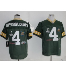 Nike Packers #4 Superbowlchamps Green Team Color Mens Stitched NFL Limited Jersey