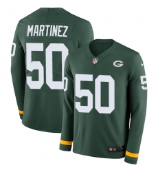 Nike Packers #50 Blake Martinez Green Team Color Men Stitched NFL Limited Therma Long Sleeve Jersey