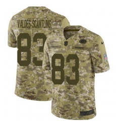 Nike Packers #83 Marquez Valdes Scantling Camo Mens Stitched NFL Limited 2018 Salute To Service Jersey