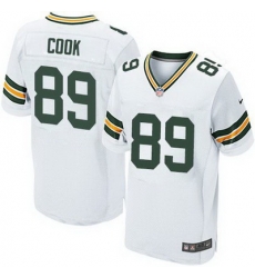 Nike Packers #89 Jared Cook White Mens Stitched NFL Elite Jersey