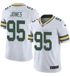 Nike Packers #95 Datone Jones White Mens Stitched NFL Limited Rush Jersey