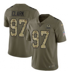 Nike Packers 97 Kenny Clark Olive Camo Salute To Service Limited Jersey
