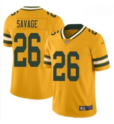 Packers 26 Darnell Savage Yellow Men Stitched Football Limited Rush Jersey