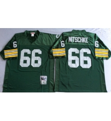 Packers 66 Ray Nitschke Green Throwback Jersey