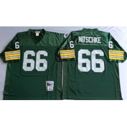Packers 66 Ray Nitschke Green Throwback Jersey