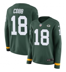 Nike Packers #18 Randall Cobb Green Team Color Women Stitched Jersey