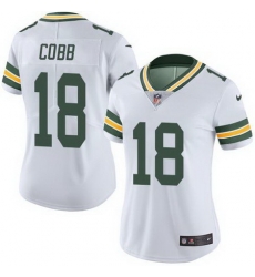 Nike Packers #18 Randall Cobb White Womens Stitched NFL Limited Rush Jersey