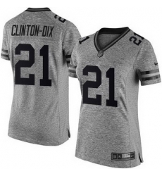 Nike Packers #21 Ha Ha Clinton Dix Gray Womens Stitched NFL Limited Gridiron Gray Jersey