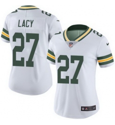 Nike Packers #27 Eddie Lacy White Womens Stitched NFL Limited Rush Jersey