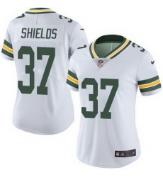 Nike Packers #37 Sam Shields White Womens Stitched NFL Limited Rush Jersey