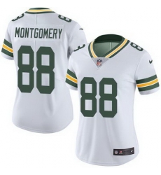 Nike Packers #88 Ty Montgomery White Womens Stitched NFL Limited Rush Jersey