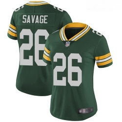 Packers #26 Darnell Savage Green Team Color Women Stitched Football Vapor Untouchable Limited Jersey