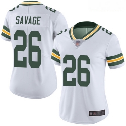 Packers #26 Darnell Savage White Women Stitched Football Vapor Untouchable Limited Jersey