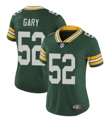 Packers 52 Rashan Gary Green Team Color Women Stitched Football Vapor Untouchable Limited Jersey