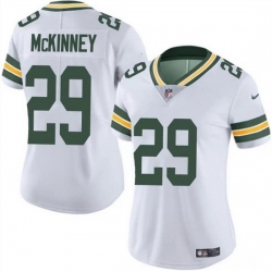 Women Green Bay Packers 29 Xavier McKinney White Vapor Untouchable Limited Stitched Jersey