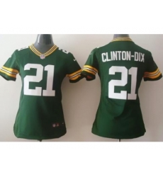 Women Nike Green Bay Packers 21 Ha Ha Clinton-Dix Green NFL Jerseys