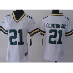 Women Nike Green Bay Packers 21 Ha Ha Clinton-Dix White NFL Jerseys