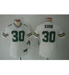 Women Nike Green Bay Packers #30 John Kuhn White Color[NIKE LIMITED Jersey]