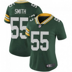 Women Nike Green Bay Packers 55 Za'Darius Smith Green Vapor Limited Jersey