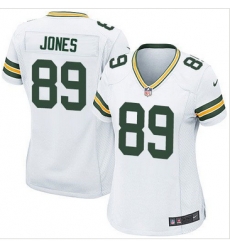 Women Nike Packers #89 James Jones White Stitched NFL Elite Jersey