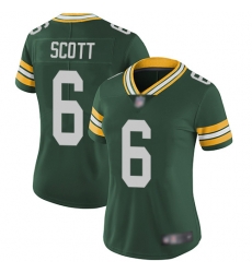 Women Packers 6 JK Scott Green Team Color Stitched Football Vapor Untouchable Limited Jersey