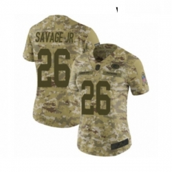 Womens Green Bay Packers 26 Darnell Savage Jr Limited Camo 2018 Salute to Service Football Jersey