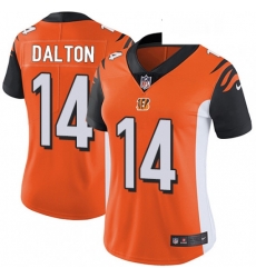 Womens Nike Cincinnati Bengals 14 Andy Dalton Elite Orange Alternate NFL Jersey