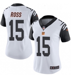 Womens Nike Cincinnati Bengals 15 John Ross Limited White Rush Vapor Untouchable NFL Jersey