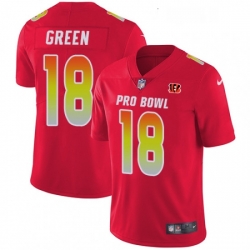 Womens Nike Cincinnati Bengals 18 AJ Green Limited Red 2018 Pro Bowl NFL Jersey