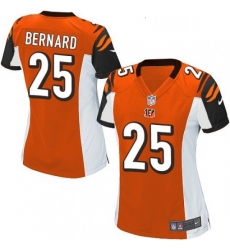 Womens Nike Cincinnati Bengals 25 Giovani Bernard Game Orange Alternate NFL Jersey