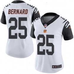 Womens Nike Cincinnati Bengals 25 Giovani Bernard Limited White Rush Vapor Untouchable NFL Jersey