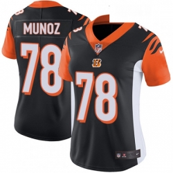 Womens Nike Cincinnati Bengals 78 Anthony Munoz Elite Black Team Color NFL Jersey