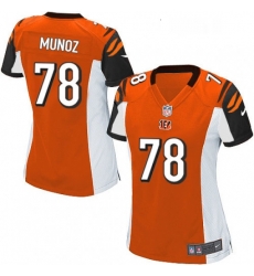 Womens Nike Cincinnati Bengals 78 Anthony Munoz Game Orange Alternate NFL Jersey