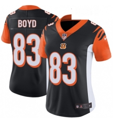 Womens Nike Cincinnati Bengals 83 Tyler Boyd Vapor Untouchable Limited Black Team Color NFL Jersey