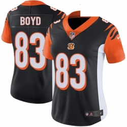 Womens Nike Cincinnati Bengals 83 Tyler Boyd Vapor Untouchable Limited Black Team Color NFL Jersey
