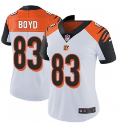 Womens Nike Cincinnati Bengals 83 Tyler Boyd Vapor Untouchable Limited White NFL Jersey