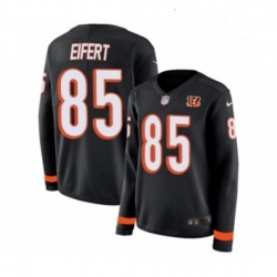 Womens Nike Cincinnati Bengals 85 Tyler Eifert Limited Black Therma Long Sleeve NFL Jersey