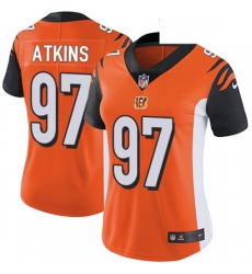 Womens Nike Cincinnati Bengals 97 Geno Atkins Elite Orange Alternate NFL Jersey