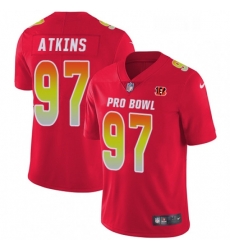 Womens Nike Cincinnati Bengals 97 Geno Atkins Limited Red 2018 Pro Bowl NFL Jersey