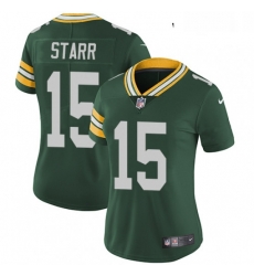 Womens Nike Green Bay Packers 15 Bart Starr Elite Green Team Color NFL Jersey