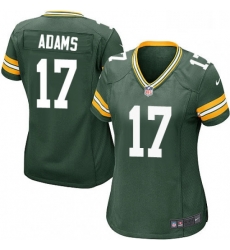 Womens Nike Green Bay Packers 17 Davante Adams Game Green Team Color NFL Jersey