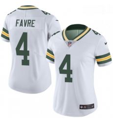 Womens Nike Green Bay Packers 4 Brett Favre White Vapor Untouchable Limited Player NFL Jersey