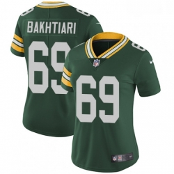 Womens Nike Green Bay Packers 69 David Bakhtiari Elite Green Team Color NFL Jersey