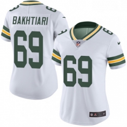 Womens Nike Green Bay Packers 69 David Bakhtiari Elite White NFL Jersey