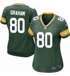 Womens Nike Green Bay Packers 80 Jimmy Graham Game Green Team Color NFL Jersey