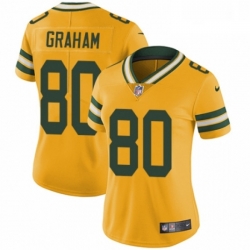 Womens Nike Green Bay Packers 80 Jimmy Graham Limited Gold Rush Vapor Untouchable NFL Jersey