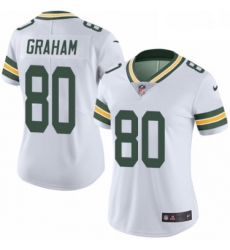 Womens Nike Green Bay Packers 80 Jimmy Graham White Vapor Untouchable Elite Player NFL Jersey