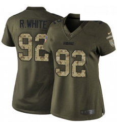 Womens Nike Green Bay Packers 92 Reggie White Elite Green Salute to Service NFL Jersey